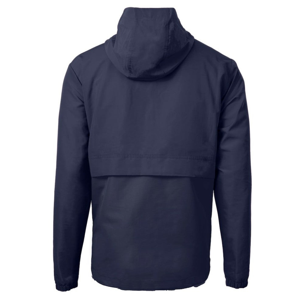 New York Yankees Cutter & Buck Charter Eco Recycled Half-Zip Anorak Jacket - Navy