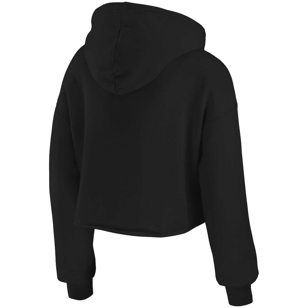 Kansas City Chiefs WEAR by Erin Andrews Women's Domestic Cropped Pullover Hoodie - Black discount
