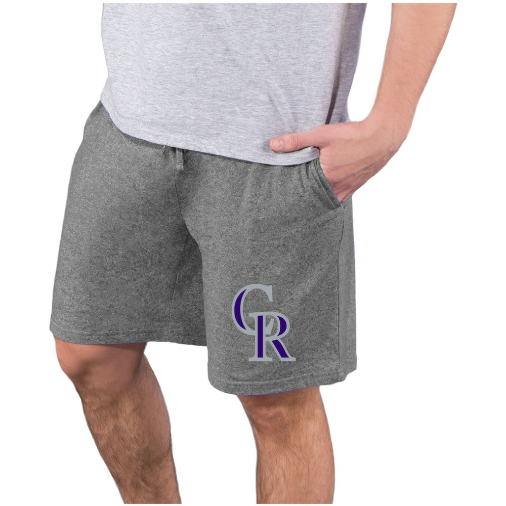 Colorado Rockies Concepts Sport Quest Knit Jam Shorts - Charcoal