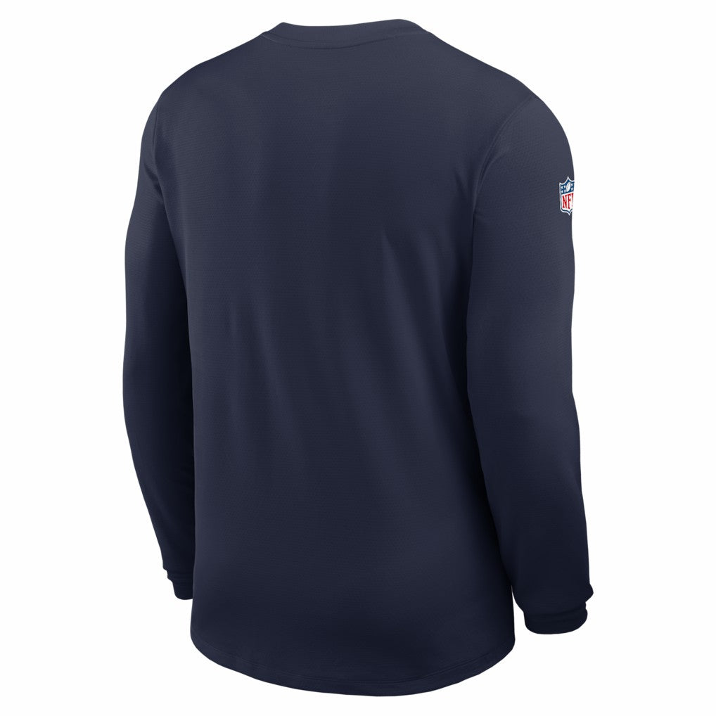 Dallas Cowboys Sideline Coach UV Dri-FIT Long Sleeve Shirt - Navy | Nike discount