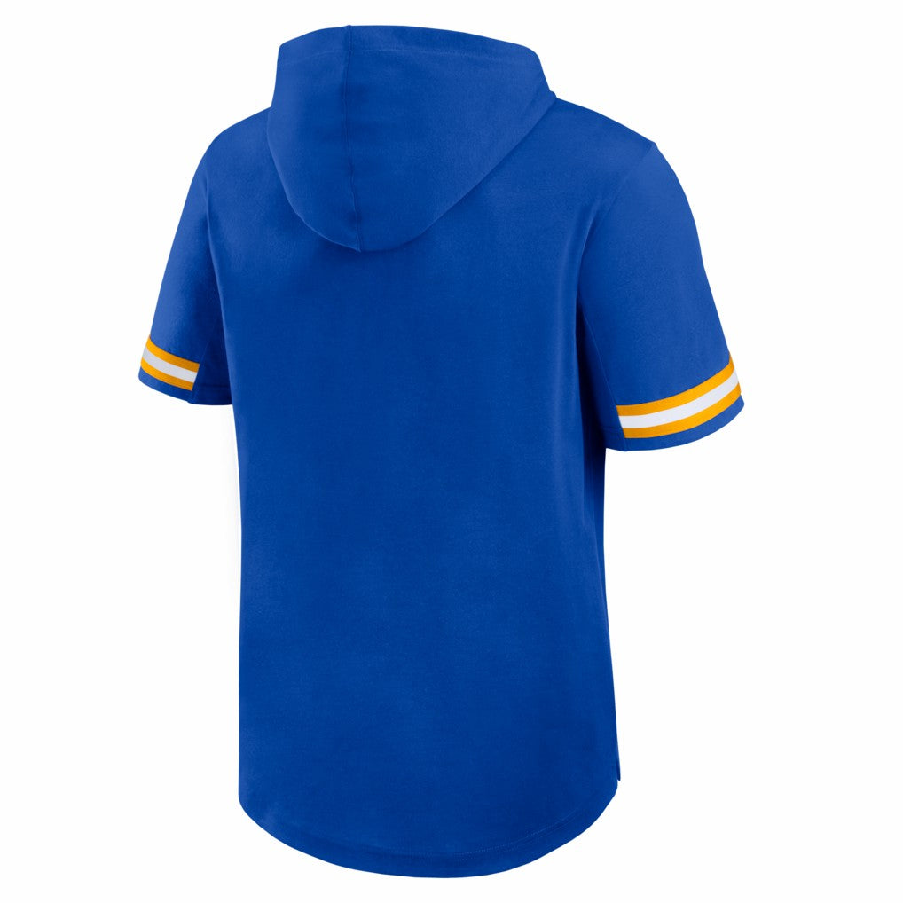 Los Angeles Rams Optimal Play Short Sleeve Hooded T-Shirt - Royal cheap