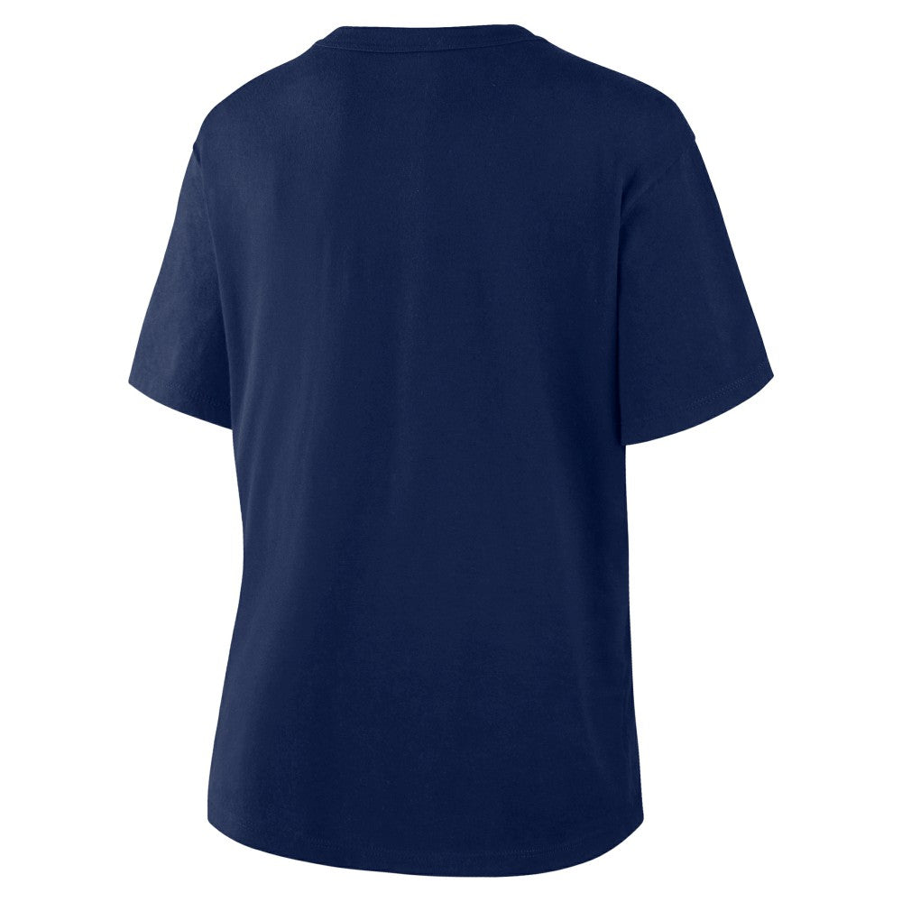 Milwaukee Brewers Women's 2025 MLB Postseason Locker Room T-Shirt - Navy