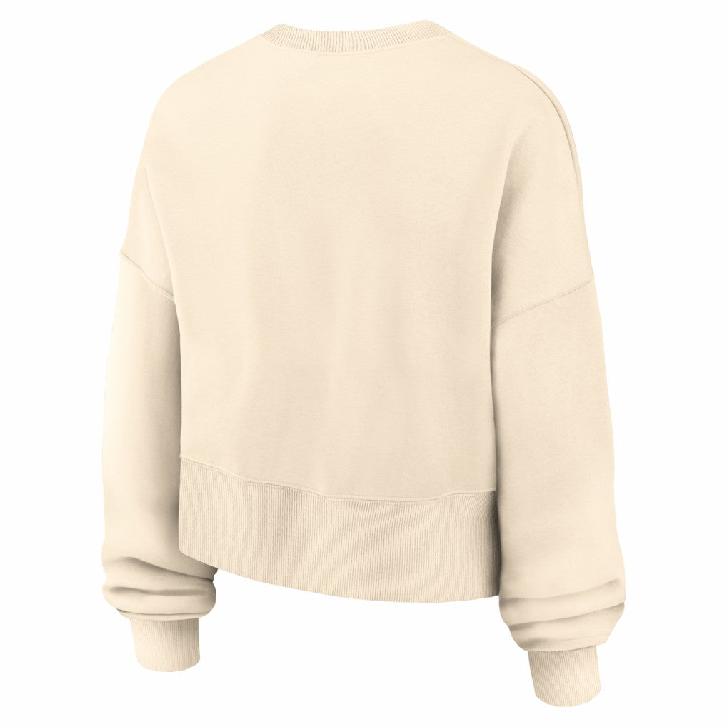 Chicago Bears Women's Oversized High Hip Legacy Arch Phoenix Fleece Sweatshirt - Natural | Nike outlet