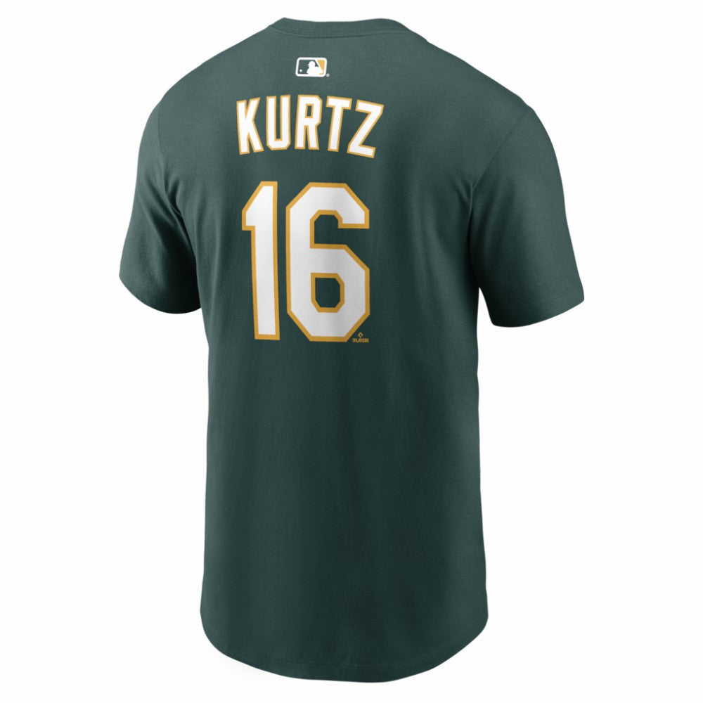 Nick Kurtz Athletics Name & Number T-Shirt - Green | Nike