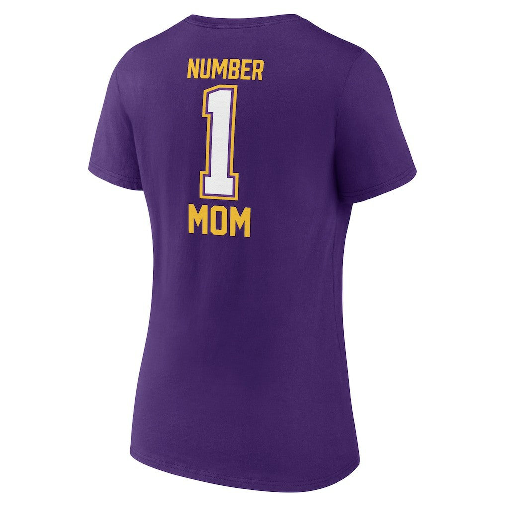 Minnesota Vikings Women's Mother's Day V-Neck T-Shirt - Purple sale