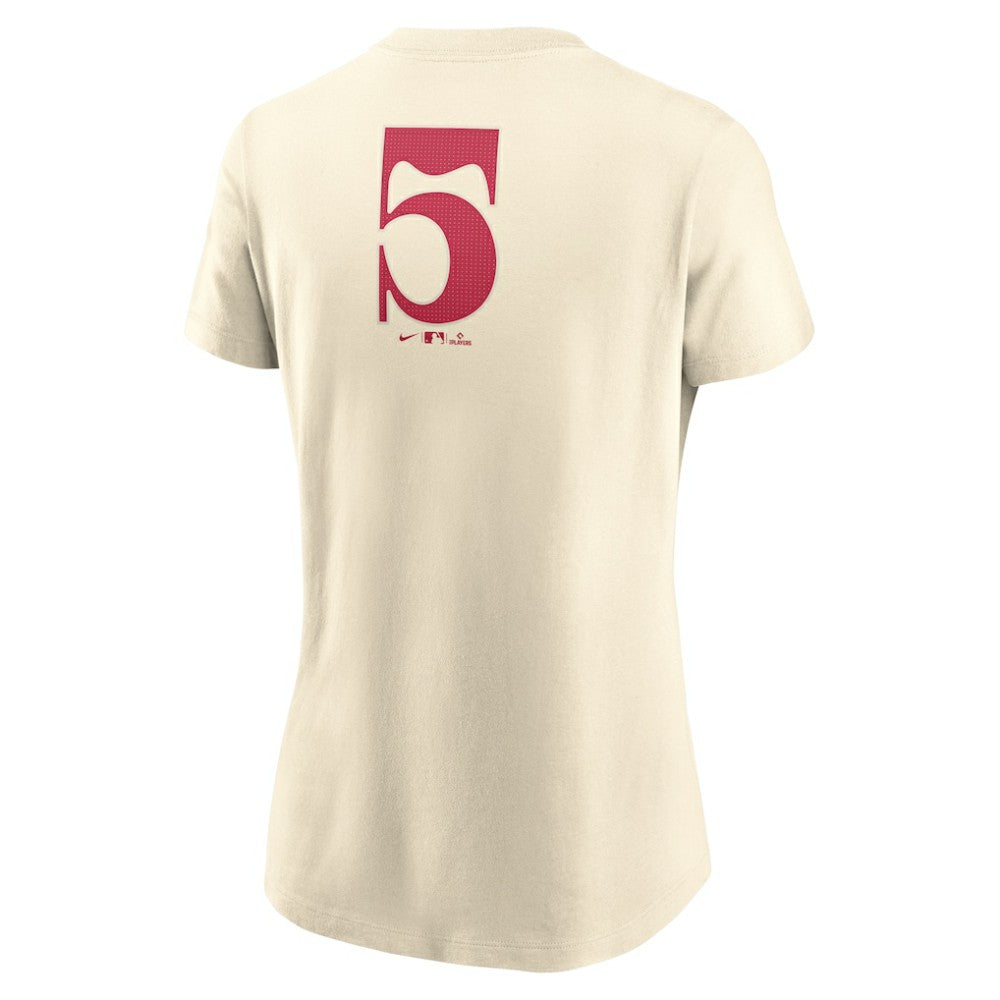 Texas Rangers Women's City Connect Fuse Name & Number T-Shirt - Cream | Nike