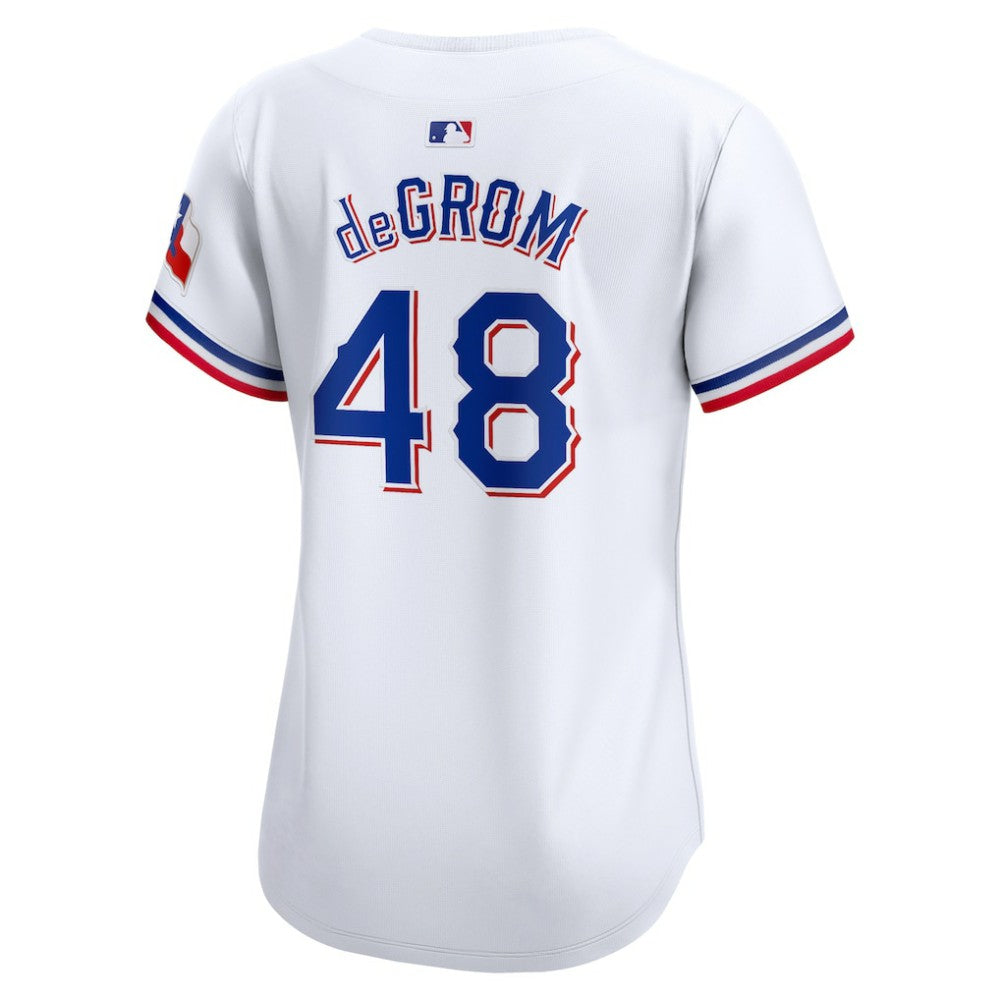 Jacob deGrom Texas Rangers Women's Home Limited Player Jersey - White | Nike