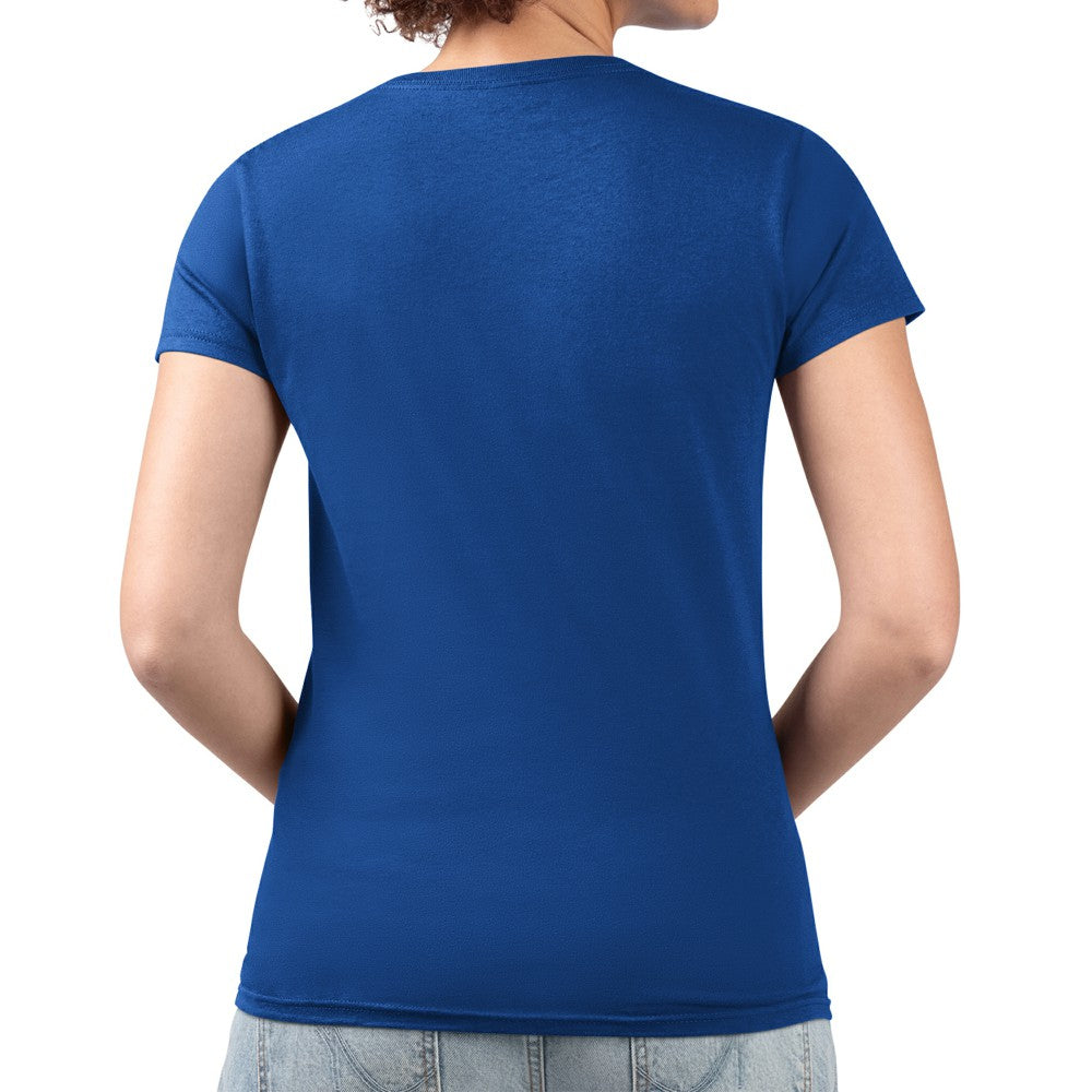 Kansas City Royals G-III 4Her by Carl Banks Women's Super-Slim Fit Lightweight Heart V-Neck T-Shirt - Royal