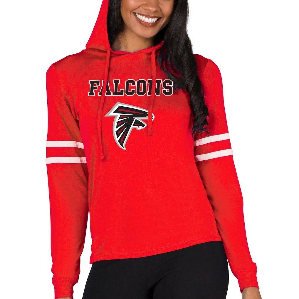 Atlanta Falcons Concepts Sport Women's Marathon Lightweight Lounge Pullover Hoodie - Red cheap