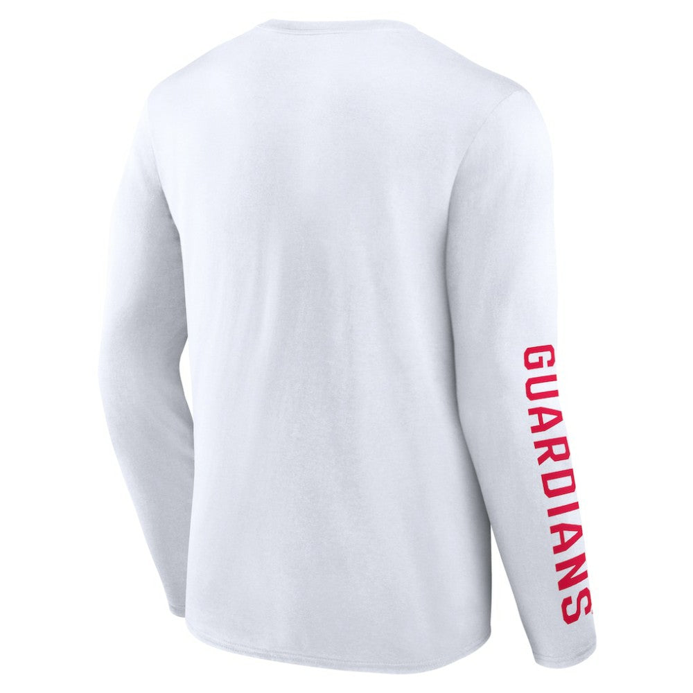 Cleveland Guardians Press Box Long Sleeve T-Shirt - White