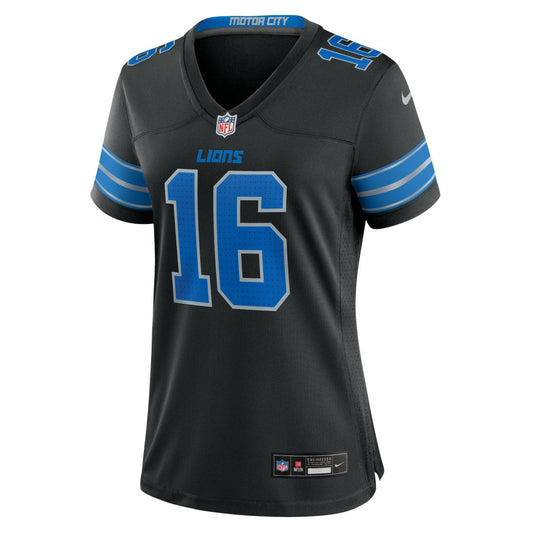 Jared Goff Detroit Lions Women's 2nd Alternate Game Jersey - Black | Nike cheap