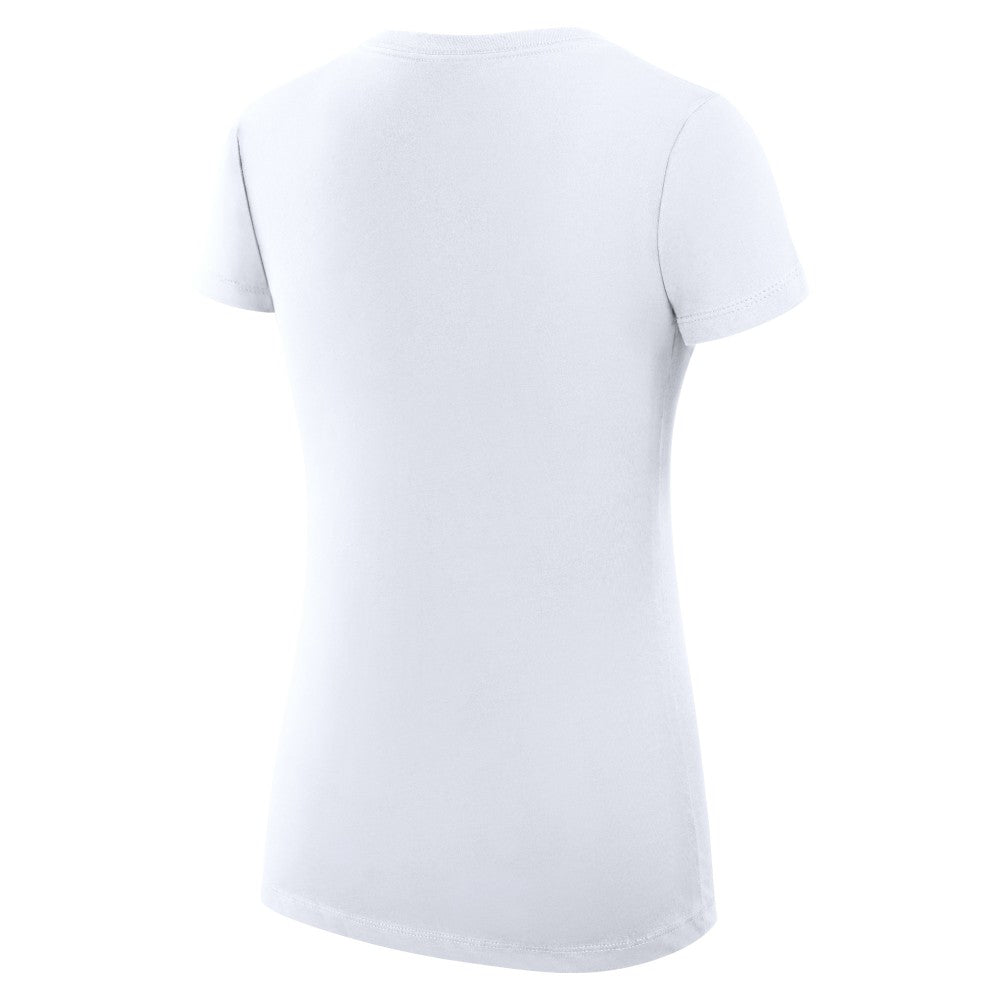 Kansas City Royals G-III 4Her by Carl Banks Women's Super-Slim Fit Lightweight Team Graphic V-Neck T-Shirt - White
