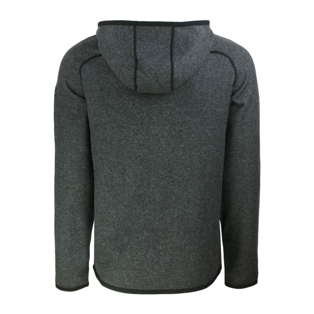 New York Yankees Cutter & Buck Mainsail Full-Zip Hooded Jacket - Heather Charcoal