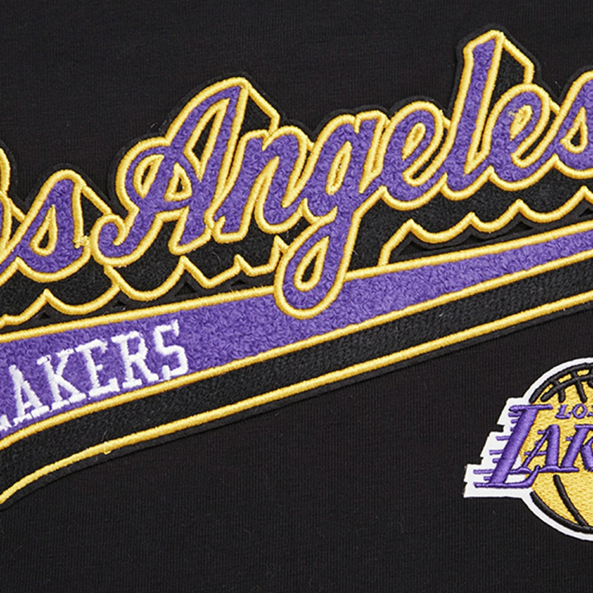 Los Angeles Lakers Pro Standard Women's Script Boyfriend T-Shirt - Black for sale