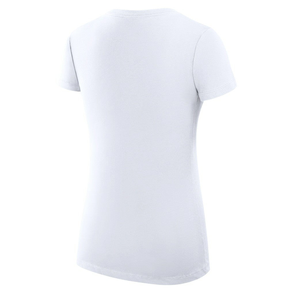 Golden State Warriors G-III 4Her by Carl Banks Women's Super-Slim Fit Lightweight Filigree Logo V-Neck T-Shirt sale - White online
