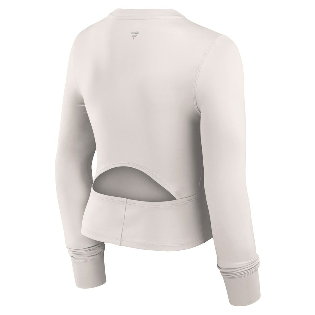 Minnesota Vikings Women's Studio Fitted Long Sleeve Gym Top - White online