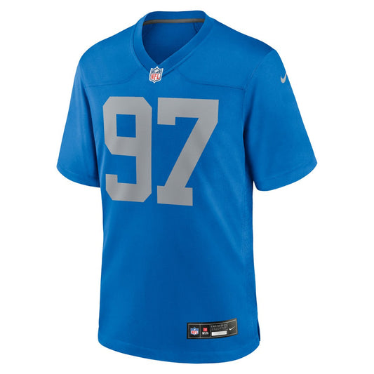 Aidan Hutchinson Detroit Lions Alternate Game Jersey - Blue | Nike outlet