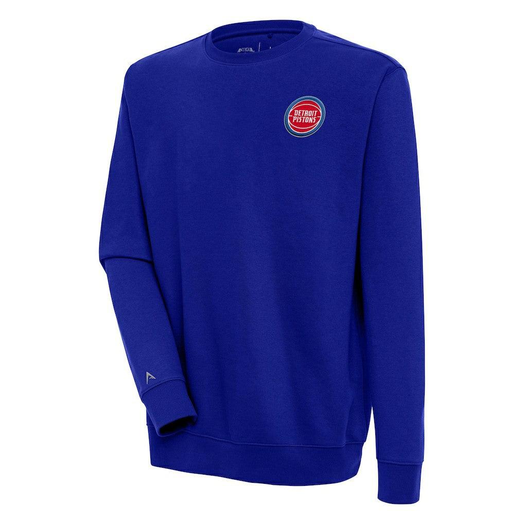 Detroit Pistons Antigua Victory Pullover Sweatshirt sale - Blue on sale