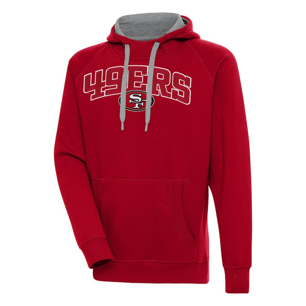 San Francisco 49ers Antigua Victory Pullover Hoodie - Scarlet outlet