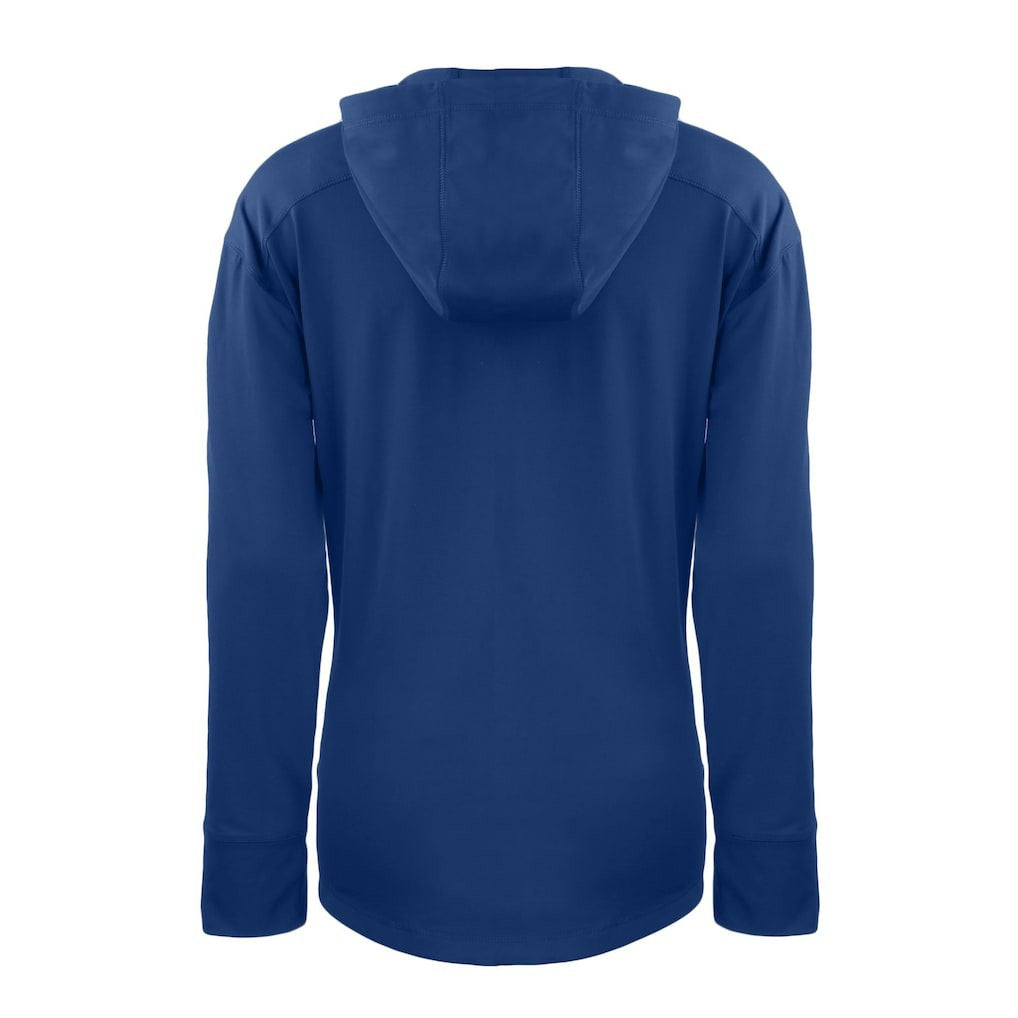 Buffalo Bills Cutter & Buck Women's Throwback Daybreak Eco Recycled Half-Zip Hoodie - Royal for sale