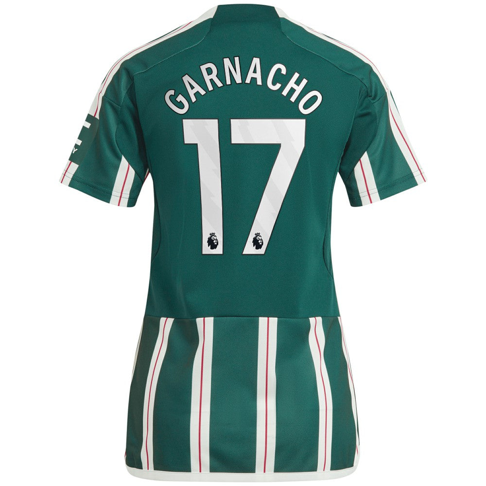 Alejandro Garnacho Manchester United Women's 2023/24 Away Replica Player Jersey – Green | Adidas outlet