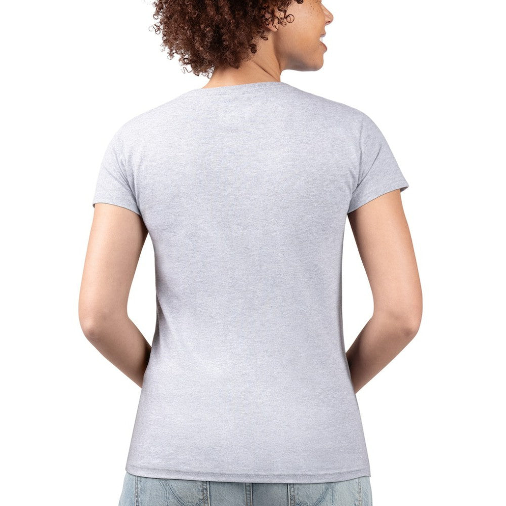 Philadelphia Phillies G-III 4Her by Carl Banks Women's Super-Slim Fit Lightweight City Graphic V-Neck T-Shirt - Heather Gray
