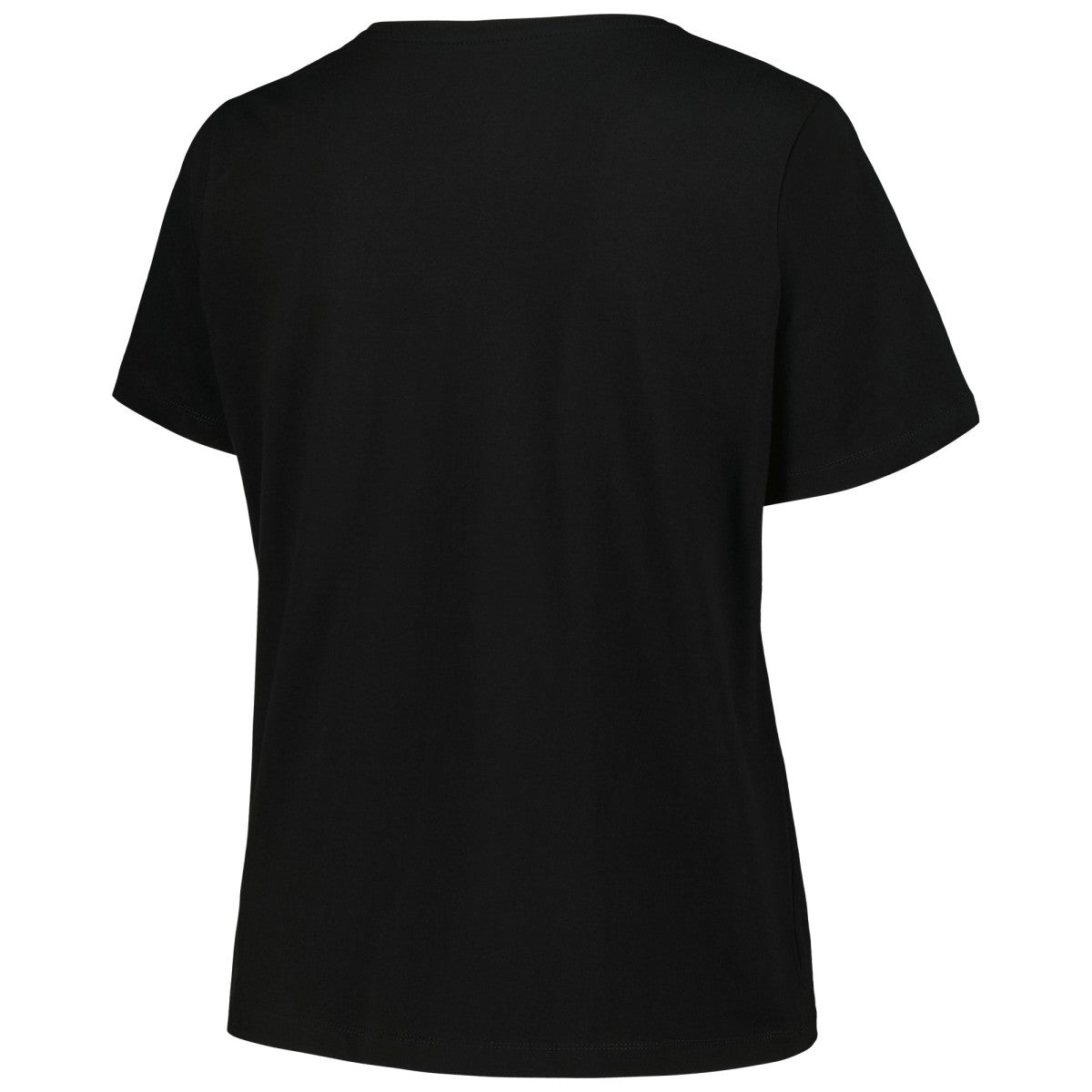 Milwaukee Bucks Profile Women's Plus Size Arch Over Logo V-Neck T-Shirt - Black sale
