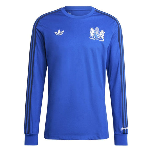 Manchester United x George Best Originals Lifestyler Long Sleeve Jersey - Blue | Adidas sale