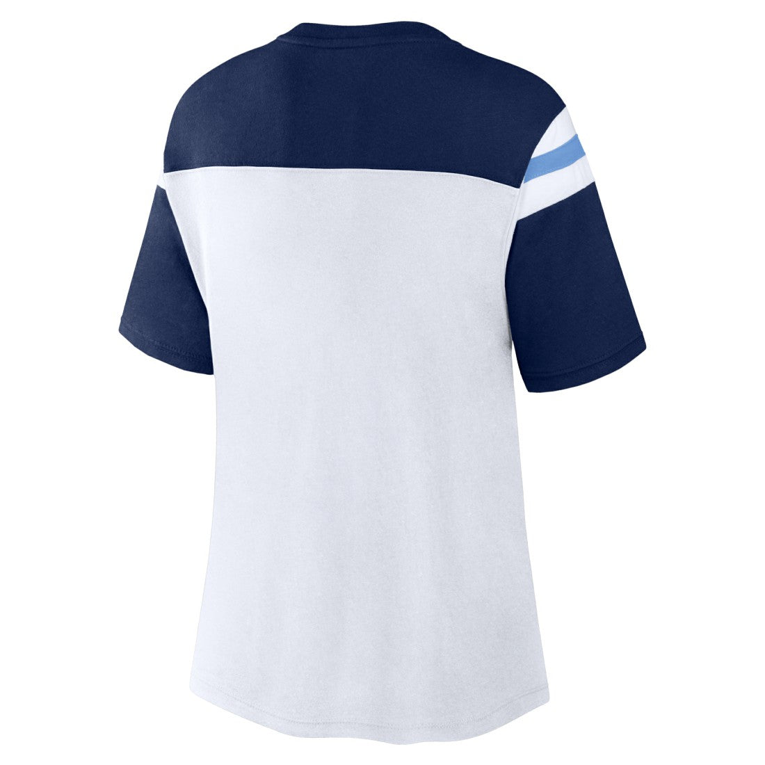Tennessee Titans Women's Cheer Chant Fashion Crop Top - White/Navy outlet