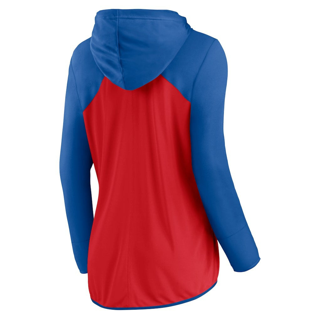 Buffalo Bills Women's Script Full-Zip Hoodie - Red/Royal for sale