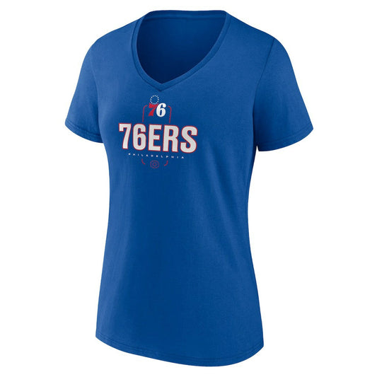 Tyrese Maxey Philadelphia 76ers Women's Behind The Back Name & Number V-Neck T-Shirt - Royal shop