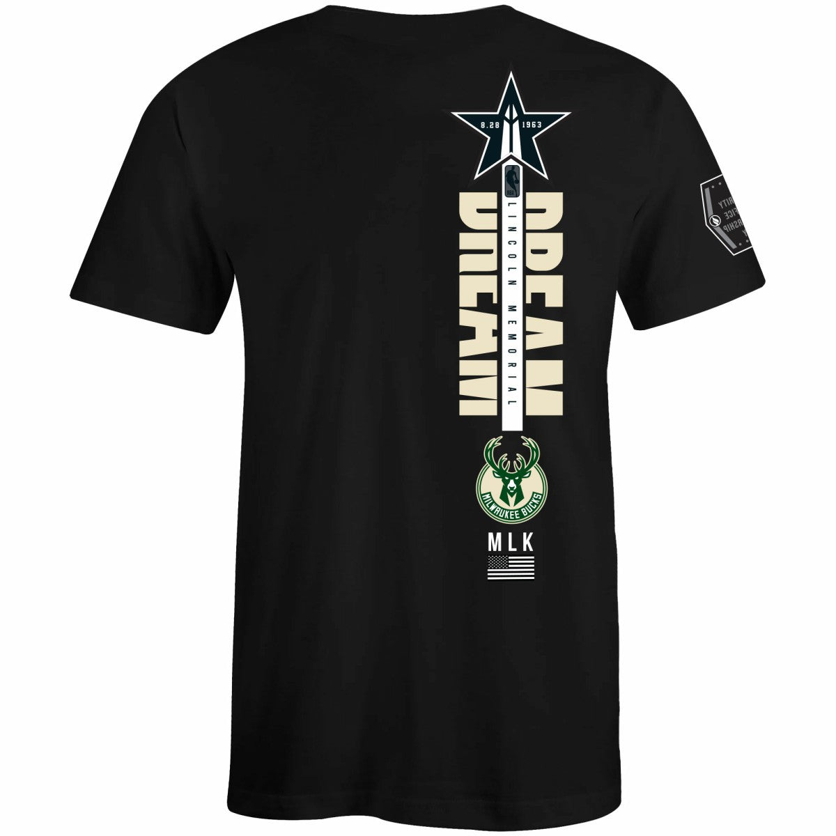 Milwaukee Bucks FISLL x Black History Collection Unisex T-Shirt - Green discount