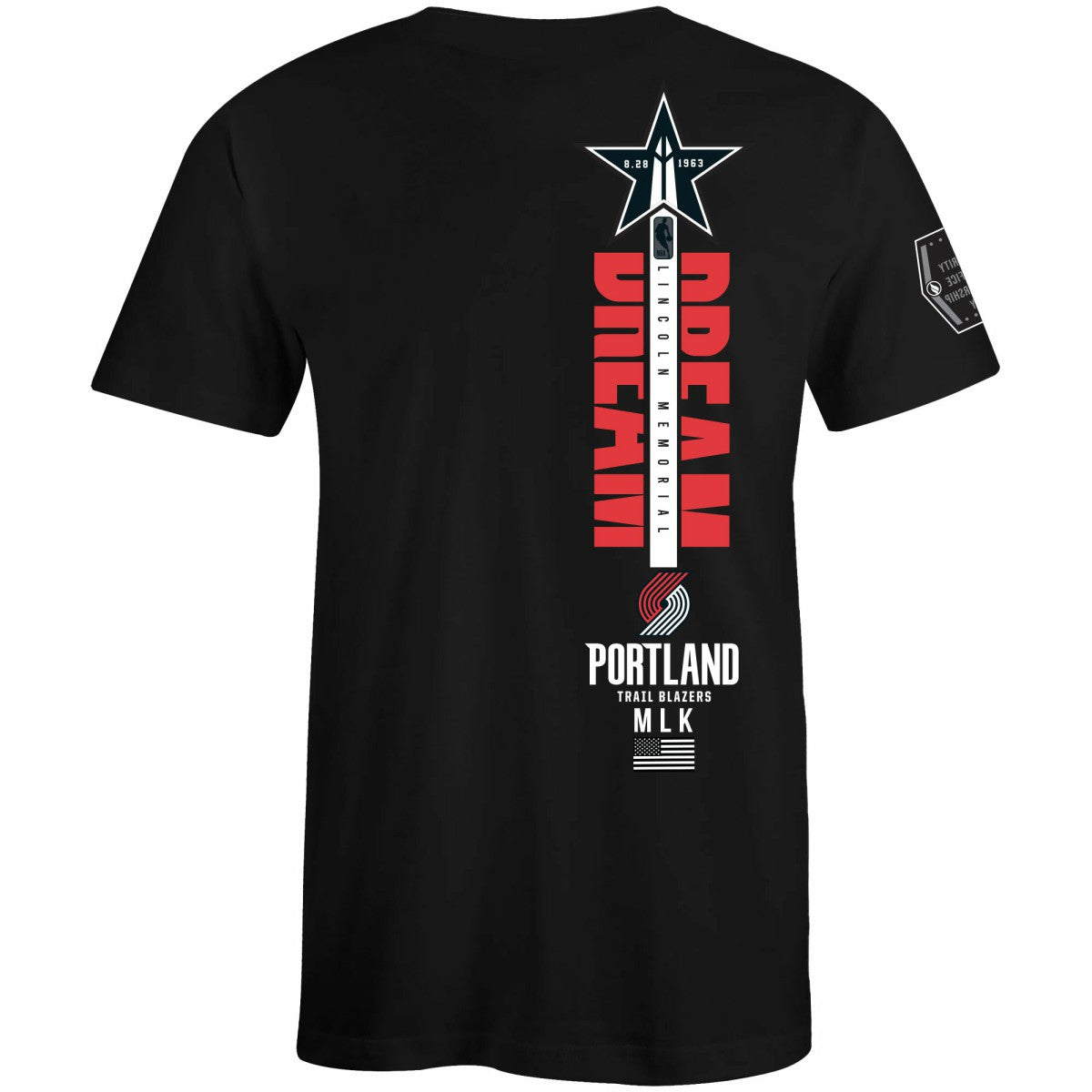 Portland Trail Blazers FISLL x Black History Collection Unisex T-Shirt - Black online