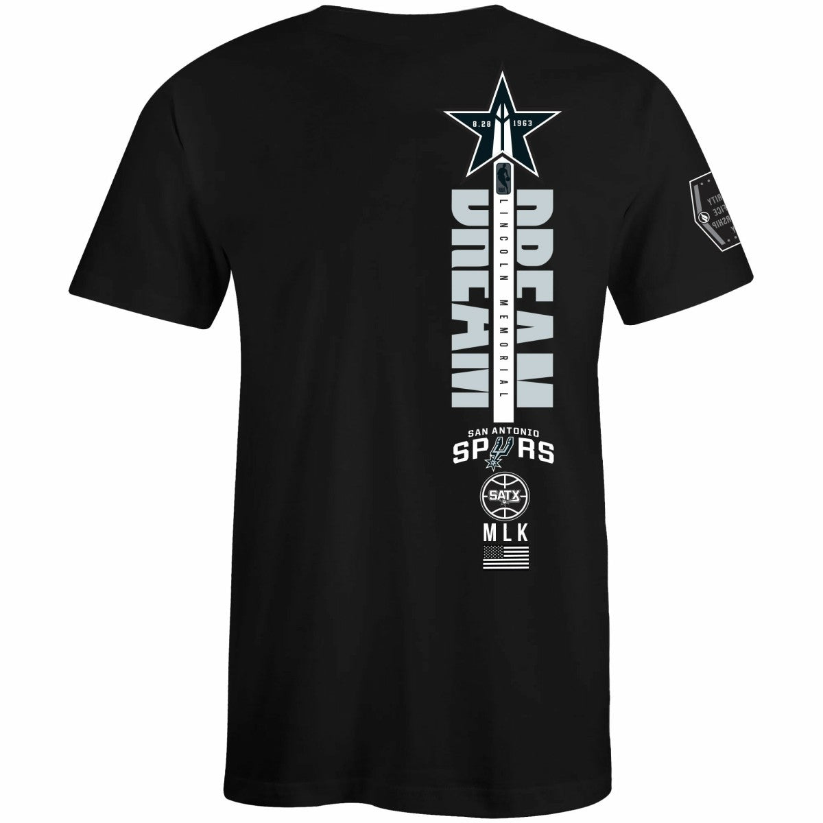 San Antonio Spurs FISLL x Black History Collection Unisex T-Shirt - Black discount