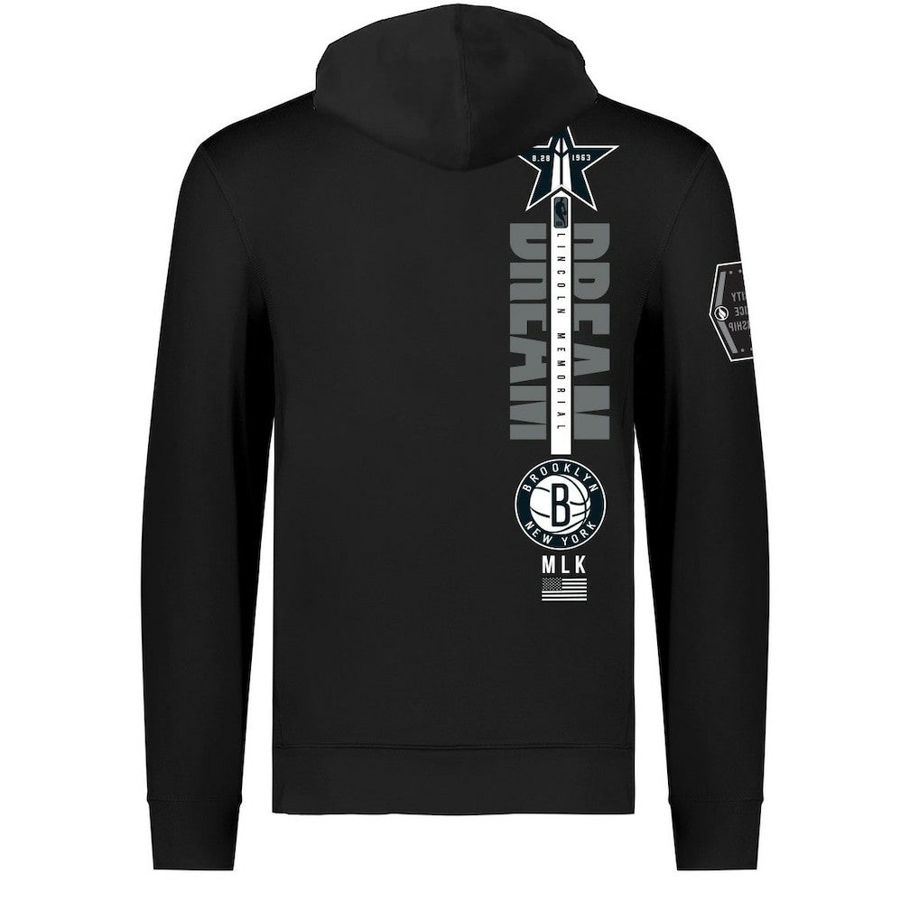 Brooklyn Nets FISLL x Black History Collection Unisex Pullover Hoodie - Black outlet