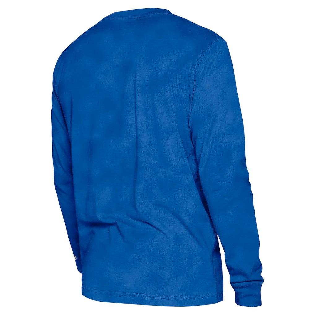 Philadelphia 76ers Unisex Oversized Essentials Enzyme Wash Long Sleeve T-Shirt - Royal | New Era cheap