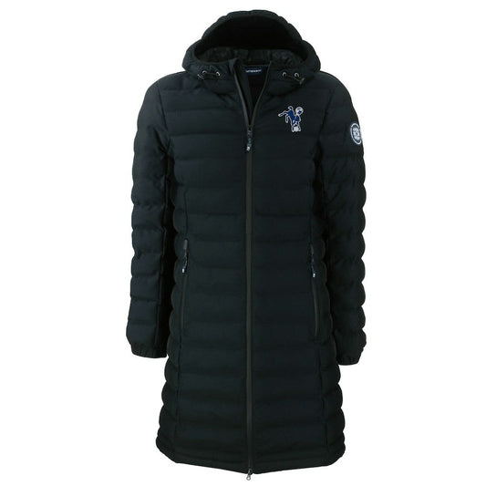 Indianapolis Colts Cutter & Buck Women's Throwback Logo Mission Ridge Repreve Eco Insulated Full-Zip Puffer Jacket - Black sale