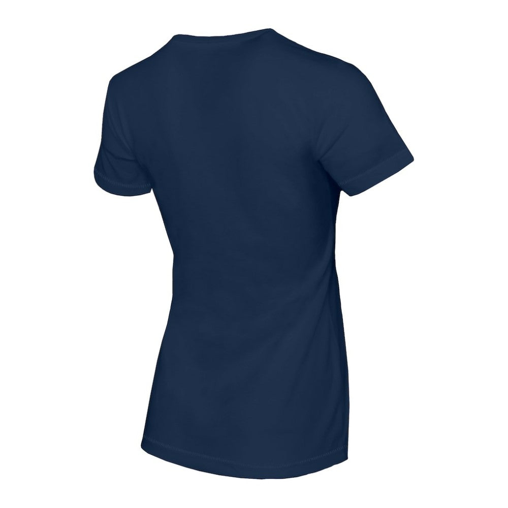 Seattle Mariners Tiny Turnip Women's Tattoo Rose T-Shirt - Navy
