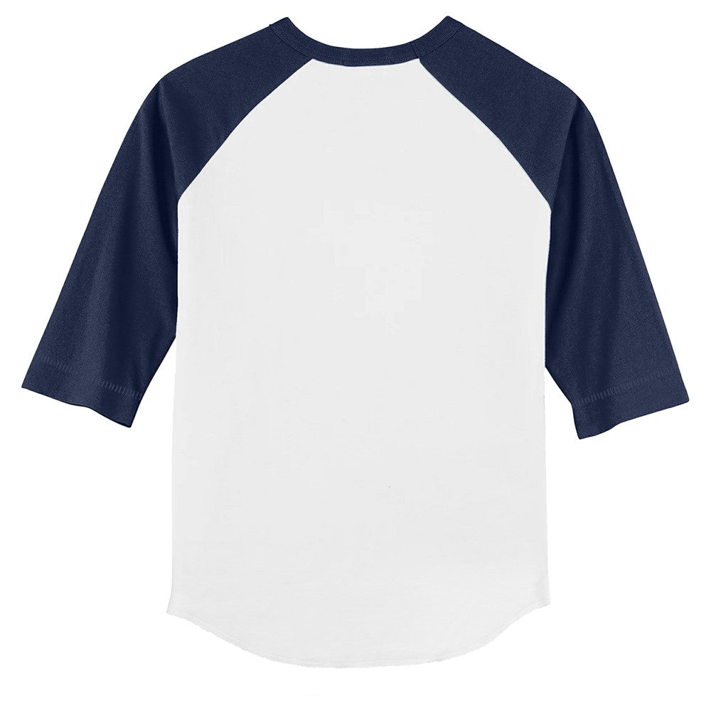 Milwaukee Brewers Tiny Turnip Youth Monster Truck 3/4-Sleeve Raglan T-Shirt - White/Navy