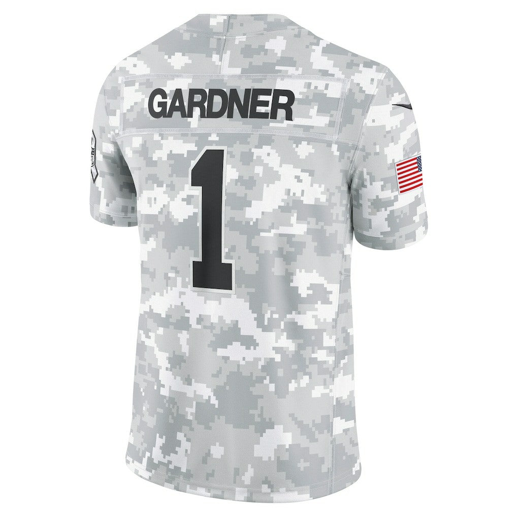 Sauce Gardner New York Jets 2024 Salute to Service Limited Jersey - Arctic Camo | Nike discount
