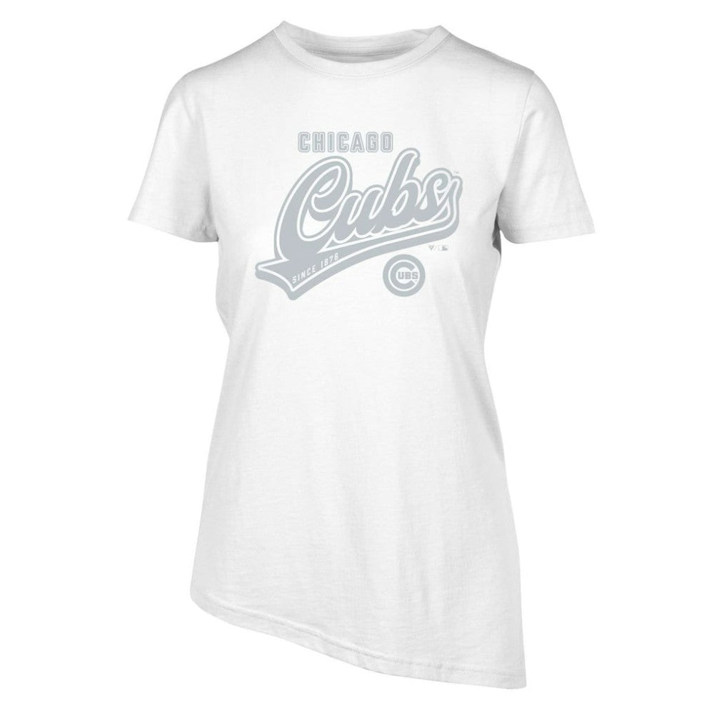 Chicago Cubs Levelwear Women's Birch Sweep T-Shirt - White