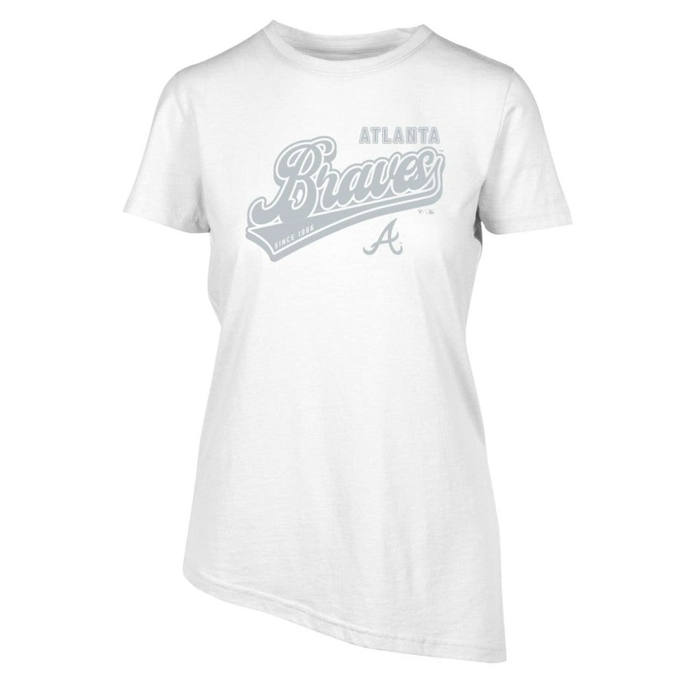 Atlanta Braves Levelwear Women's Birch Sweep T-Shirt - White