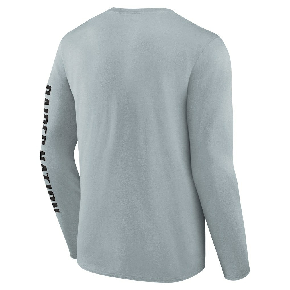 Las Vegas Raiders Vision Long Sleeve T-Shirt - Gray on sale