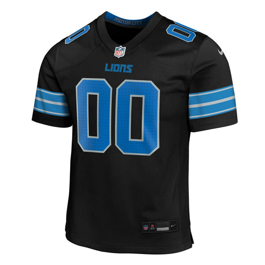 Detroit Lions Youth Alternate Custom Game Jersey - Black | Nike for sale