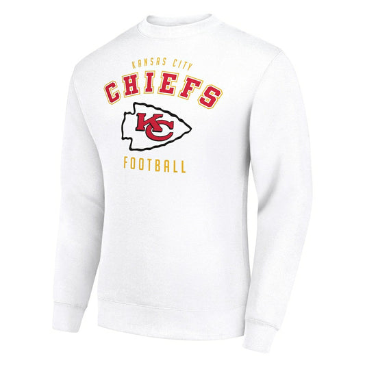 Kansas City Chiefs Starter Team Logo Pullover Sweatshirt - White cheap