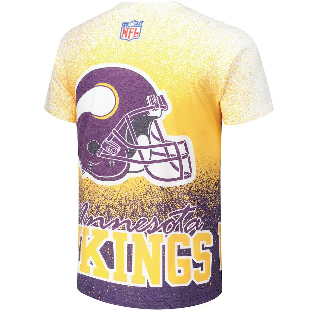 Minnesota Vikings Team Burst Vintage Logo T-Shirt - White outlet