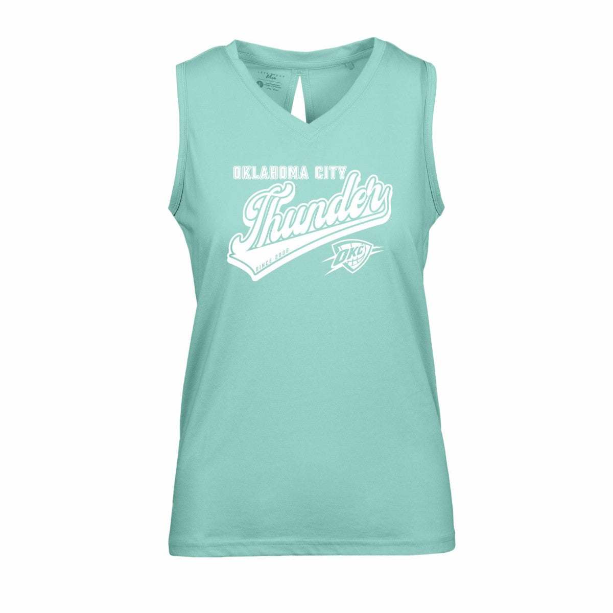 Oklahoma City Thunder Levelwear Women's Paisley Sweep V-Neck Tank Top - Mint sale
