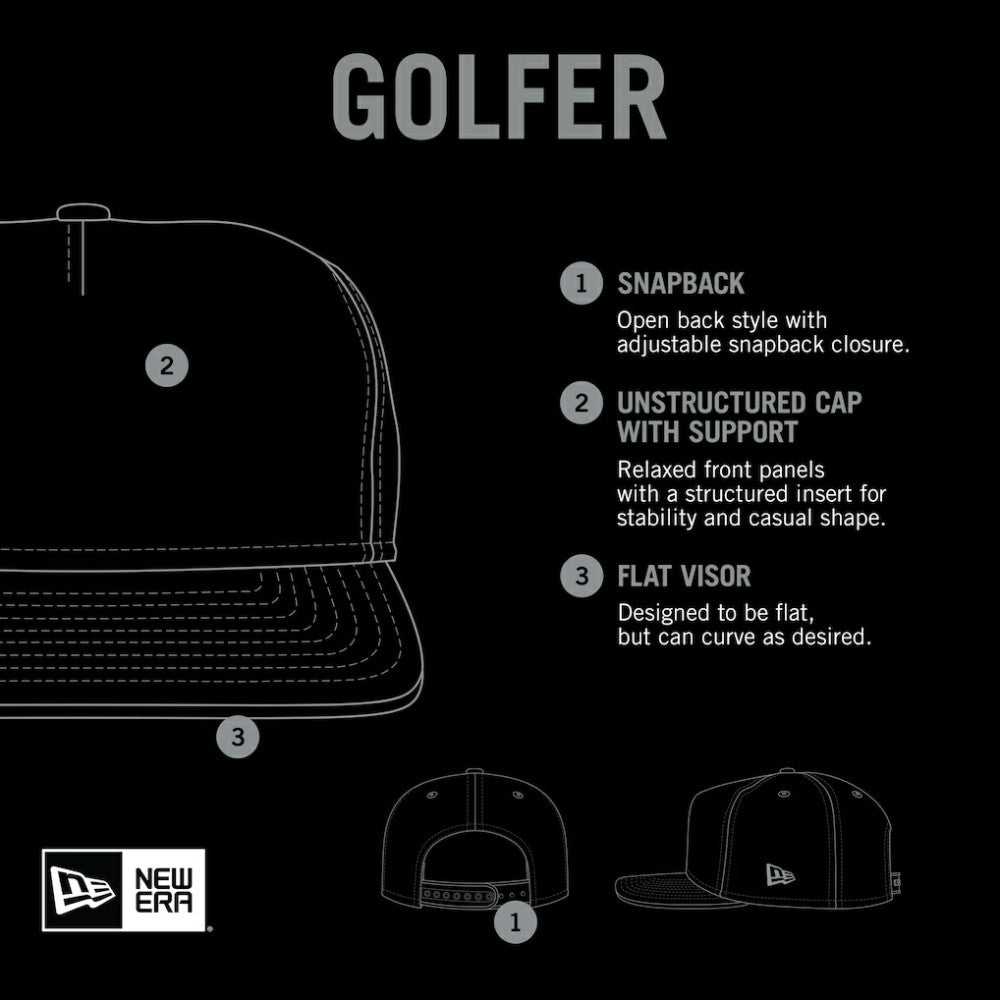 Washington Nationals Golfer Snapback Hat - Black | New Era