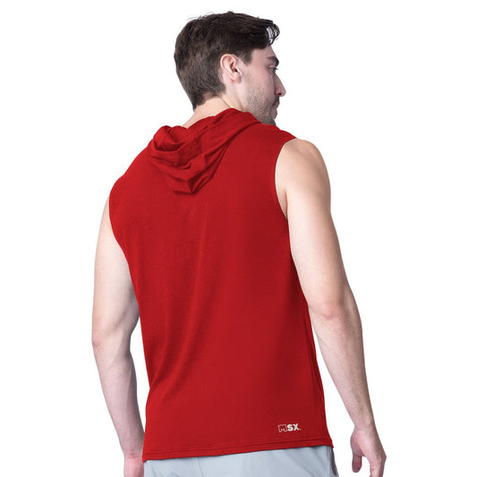 San Francisco 49ers MSX by Michael Strahan Action Sleeveless Pullover Hoodie - Scarlet sale