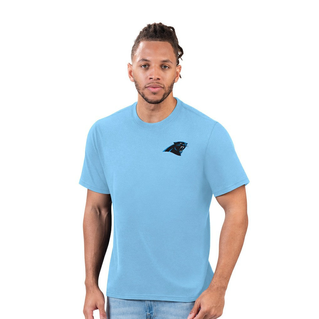 Carolina Panthers Margaritaville Time Flies T-Shirt - Light Blue online
